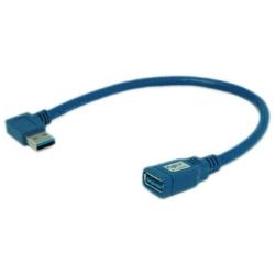 USB 3.0延長線 A公左彎 A母 30cm