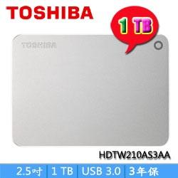 Canvio PremiumII 1TB 2.5吋行動硬碟(銀)