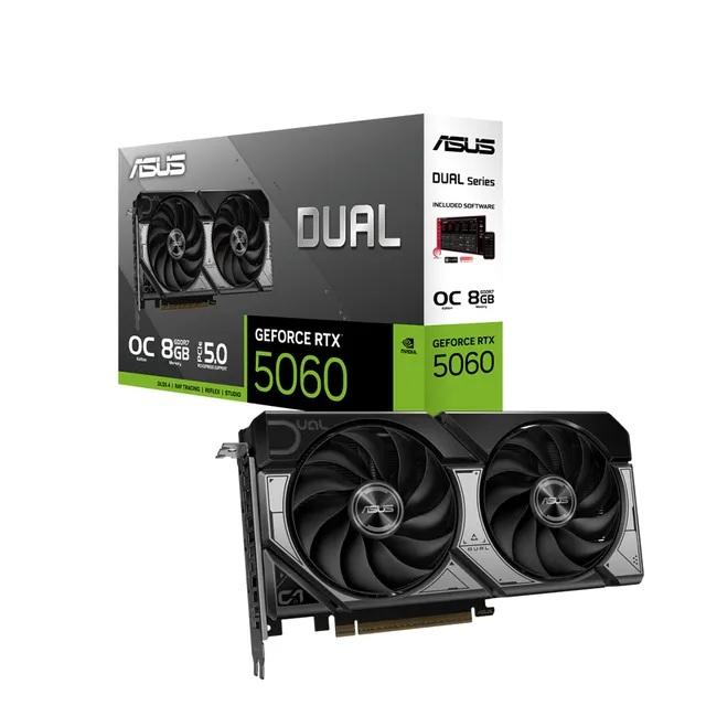 ASUS Dual GeForce RTX 5060 8GB GDDR7 OC 超頻版