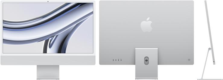 iMac M3 銀色 (24吋,8C CPU/8C GPU,8GB,256GB SSD,macOS)*尚未開賣