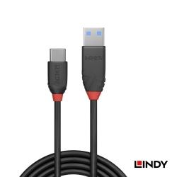 BLACK系列USB 3.2 GEN 2 TYPE-C/公 TO TYPE-A/公 傳輸線, 0.5M