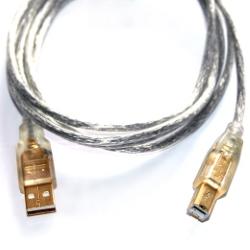 USB 2.0 A-B傳輸線 鍍金頭1.8M