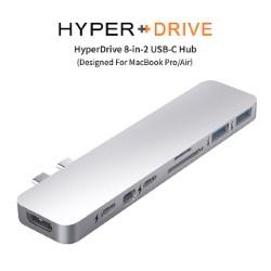 8-in-2 USB-C Hub-銀