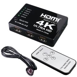 HDMI 影音切換器 5進1出+遙控器