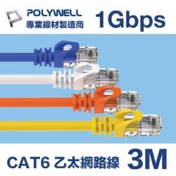 CAT6 Gigabit 網路線 3M 白 *現貨