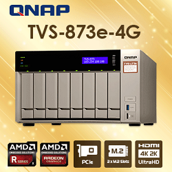 TVS-873e-4G 8-Bay NAS(不含硬碟)