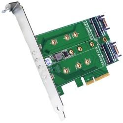 PCI-E 4X M.2(NVMe)1埠+(NGFF)2埠 SSD 轉接卡