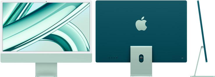 iMac M3 綠色 (24吋,8C CPU/10C GPU,8GB,256GB SSD,macOS)