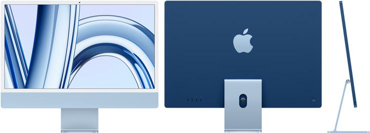 iMac M3 藍色 (24吋,8C CPU/10C GPU,8GB,256GB SSD,macOS)