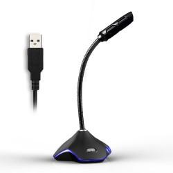 USB全指向質感霧面黑電腦麥克風 MIC-C01
