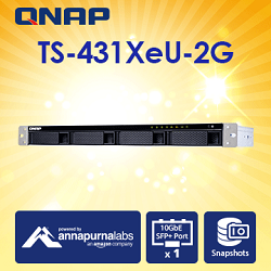 TS-431XeU-2G NAS (4Bay/ARM/2G) 機架式網路儲存伺服器(不含硬碟)*BY ORDER