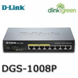 DGS-1008P桌上型PoE乙太網路交換器 *缺貨