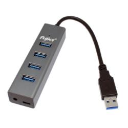 鋁合金USB3.0 4埠HUB集線器
