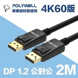 DP 1.2 傳輸線 公對公 2M