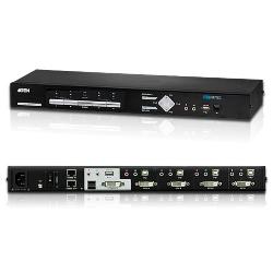 4埠USB DVI-D 控制中心多電腦切換器