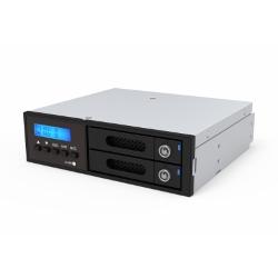 2bay M.2 SATA SSD 內接式磁碟陣列硬碟抽取盒