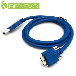 可鎖型 1米 USB3.0 A公對Micro USB3.0訊號連接線