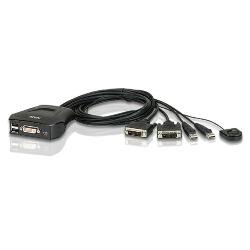 2埠USB DVI KVM多電腦切換器