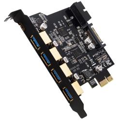 PCI-E USB3.0 4+1C+2(前置) 7埠卡