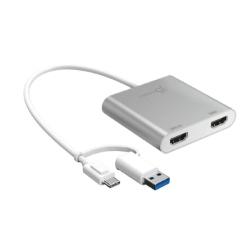 USB-C to 雙HDMI 外接顯示擴充器