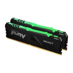 FURY Beast RGB系列 DDR4-3200MHz 16G(8GB*2) 炫彩光 超頻記憶體