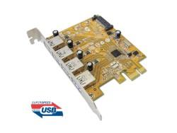4-port PCI-E USB3.0 擴充卡 (USB4300NS)