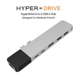 6-in-2 USB-C Hub-銀