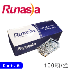 Cat.6 RJ-45網路無遮蔽水晶接頭 (100PCS)