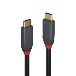 ANTHRA系列 USB 3.2 GEN 2X2 TYPE-C 公 TO 公 傳輸線+PD智能電流晶片, 0.5M