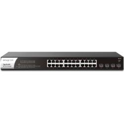 28-Port Web Smart Gigabit PoE+ Switch