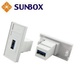 USB3.0插座(後方插接 )，UL 防火材質