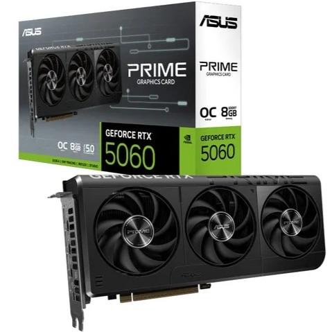 ASUS PRIME GeForce RTX 5060 8GB GDDR7 OC 超頻版