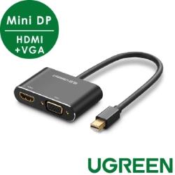 Mini DP轉HDMI+VGA轉換器