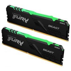 FURY Beast DDR4 3200 32GB(16GBx2) RGB桌上型超頻記憶體